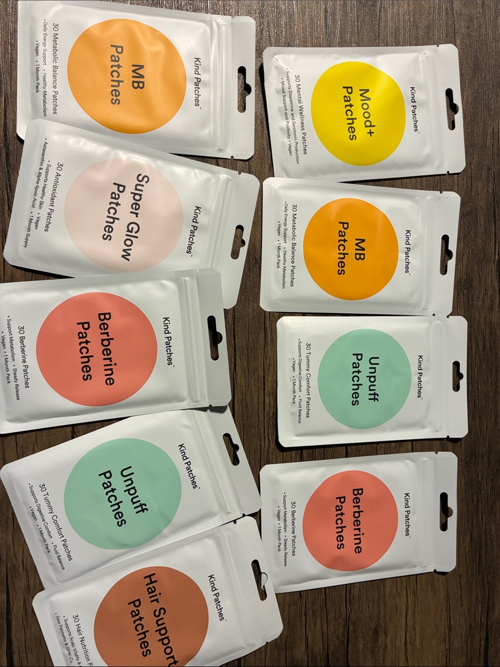9 Kind Patches Assorted Skin Patches — Mixed Colors